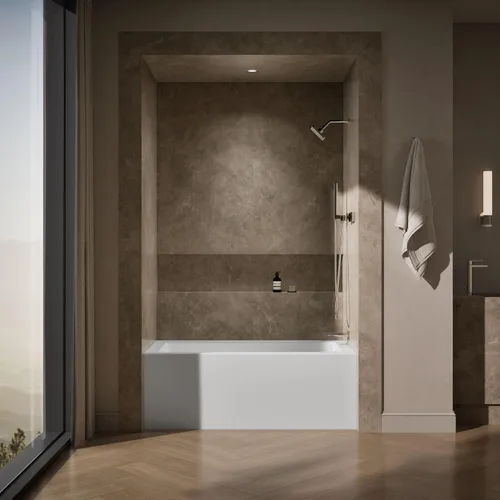 Vista 4 de Kohler 1957-RA-0 Underscore 60" x 32" baño de alcoba drenaje derecho, Blanco