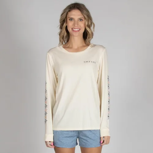 Vista 4 de Salt Life Camiseta de manga larga con atún tribal para mujer