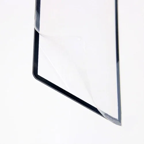 Vista 3 de Cubierta protectora envolvente negra del marco de la pantalla superior para el reemplazo de Nintendo 2DS