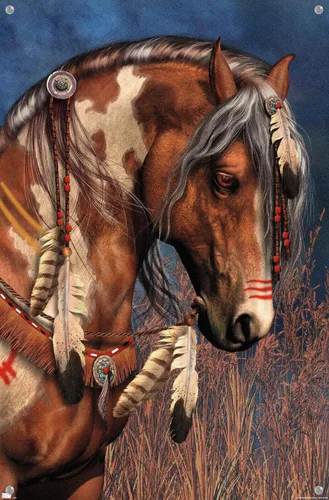 Vista 4 de Trends International Laurie Prindle - Póster de pared de poni de guerra con pasadores