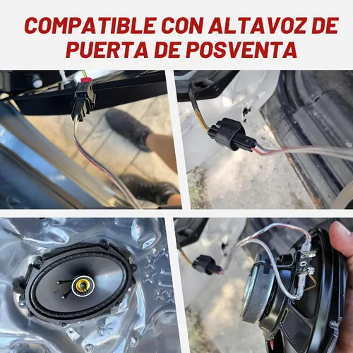 Vista 7 de RED WOLF Conector de arnés de cableado de altavoz de automóvil compatible con GMC Sierra Chevrolet Silverado Buick Enclave Cadillac Escalade Mount
