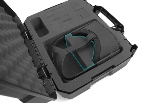 Vista 5 de CASEMATIX Hard Shell Travel Case Compatible with Meta Quest and Oculus Quest 2 VR Headset - Fits 256GB, 128GB and 64GB Models with Custom
