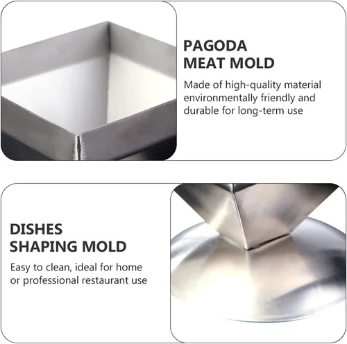 Vista 6 de DOITOOL Onigiri - Molde de acero inoxidable pirámide para tartas de carne, forma de triángulo, forma de relleno de alimentos, moldeador de arroz