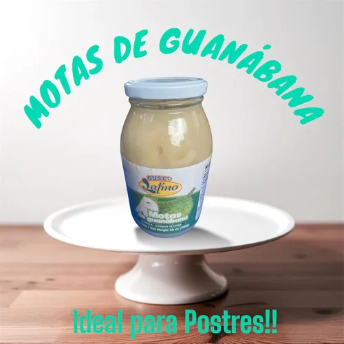 Vista 3 de MOTAS de Guanabana en almibar 28 onzas / 27.87 oz Importada de Colombia - Guanábana Graviola en almíbar