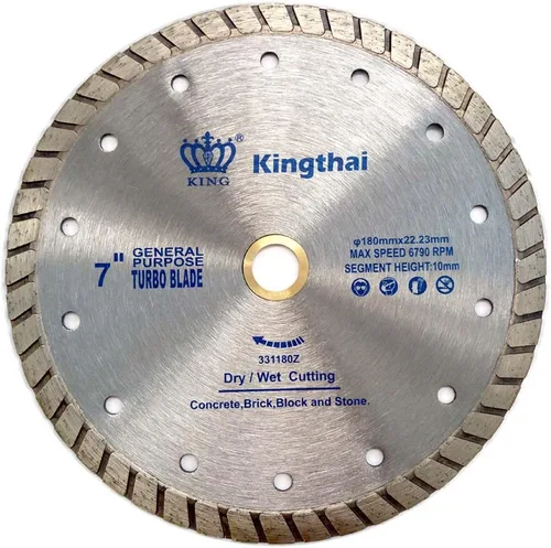 Vista 4 de Kingthai Hoja de diamante de borde Turbo de 4 pulgadas para piedra de mampostería de hormigón, eje de 7/8 "-5/8
