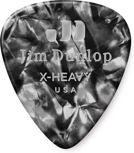 Vista 12 de Celuloide púas de guitarra Dunlop Classic, 12 unidades, Shell Caparazón