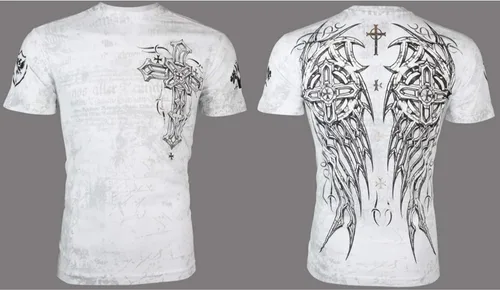 Vista 3 de Archaic by Affliction - Camiseta para hombre, color azul marino