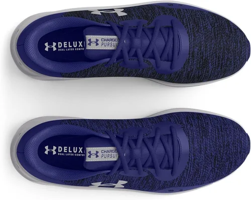 Vista 5 de Under Armour Tenis de correr Charged Pursuit 3 Twist para hombre, rojo y gris