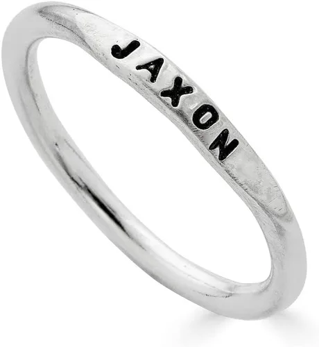 Vista 2 de By Hannah Design Teeny Tiny Stacking Sterling Silver Ring Personalized Ring