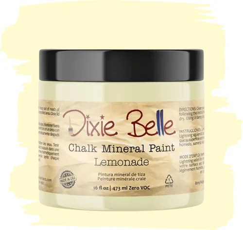 Vista 218 de Pintura para muebles con acabado de tiza Dixie Belle Paint Company - Amatista (4oz) - Pintura mineral de tiza chic púrpura profundo mate