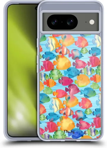 Vista 16 de Head Case Designs Officially Licensed Paul Brent Agate Mermaid Coastal Gel Case [Military Grade Protection] Compatible with Google Pixel 8 and