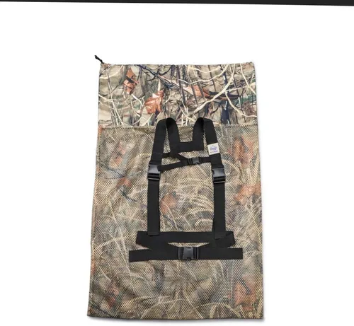 Vista 3 de Bolsa de malla para caza de aves acuáticas de pato ganso pavo, con correas ajustables