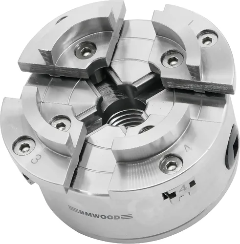 Vista 9 de NCK-3.75ZN/S1 Mandril de Torno para Madera 3-3/4" Juego de Mandril Autocentrante 1"x 8TPI Rosca Directa con tornillos prisioneros de bloqueo