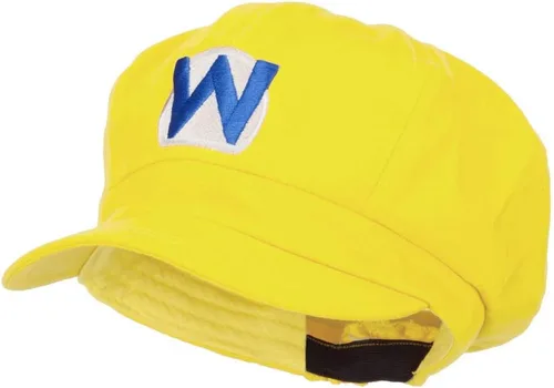 Vista 2 de e4Hats Wario Waluigi - Gorra de algodón bordada Amarillo