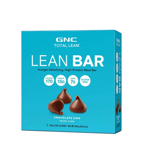 Vista 9 de GNC Total Lean Bar Barra de comida con alto contenido de proteínas y satisfying con hambre Yogur de arándanos 5 barras