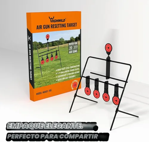Vista 8 de Highwild - Objetivo de disparo de reajuste Airsoft Rimfire Pellet BB Target, clasificado para calibre .22 .177