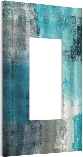 Vista 94 de Cubiertas de Placas de Pared Dúplex Individual con Sol Minimalista Moderno de Palabras Inspiradoras Abstractas Boho, Cubierta de Interruptor de Luz