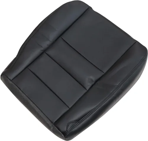 Vista 2 de NLQR Funda de repuesto para asiento delantero del lado del conductor y cojín de espuma compatible con Ford F250 F350 F450 F550 2002-2007, negro #333