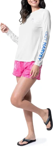 Vista 5 de Guy Harvey Camisa de protección solar de rendimiento de manga larga para mujer UPF 50+