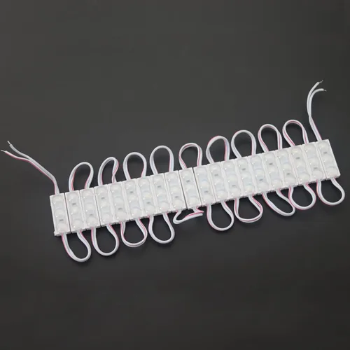 Vista 4 de 200 piezas mini 3 LED Sign Storefront luces módulo rojo súper brillante 2835 SMD impermeable para letreros de letras publicitarias con cinta
