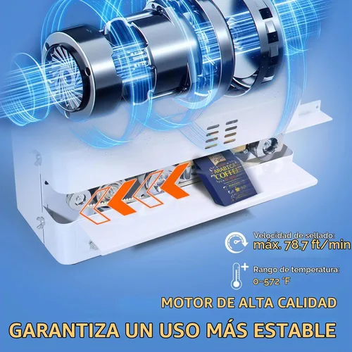 Vista 4 de Máquina comercial del sellador de calor, máquina continua automática del lacre de la banda Adjustable temperature & speed, High-speed, Digital