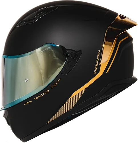 Vista 15 de HAX Obsidian Full Face Dual Visor Adult Motorcycle Helmet for Motorbike Street Bike with Pinlock Ready DOT Approved (Blaze Blue,XXL)