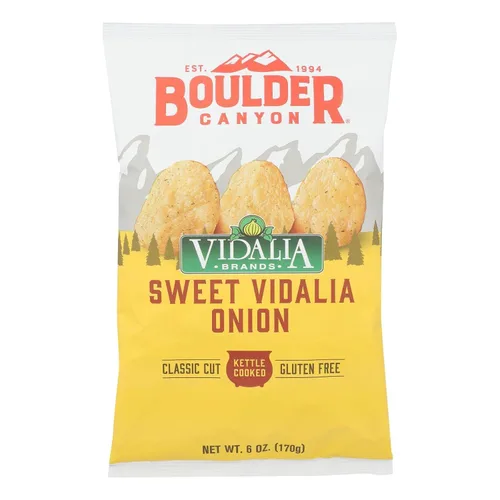 Vista 7 de Boulder Canyon Papas fritas - Hickory BBQ (1.5 oz/Caja de 55)