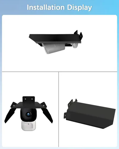 Vista 5 de Cubierta Universal para Cámara de Seguridad - Protector Solar y de Lluvia, Techo Protector Impermeable para Cámaras Domo y Bala de Exterior