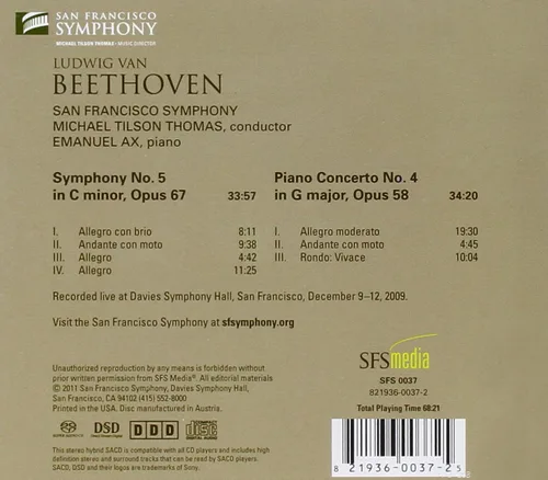 Vista 2 de Beethoven Symphony No.5, Piano Concerto No.4