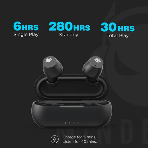 Vista 4 de MINDBEAST Auriculares inalámbricos Bluetooth con cancelación avanzada de ruido, graves profundos e impermeabilidad IPX5, batería de 36 horas
