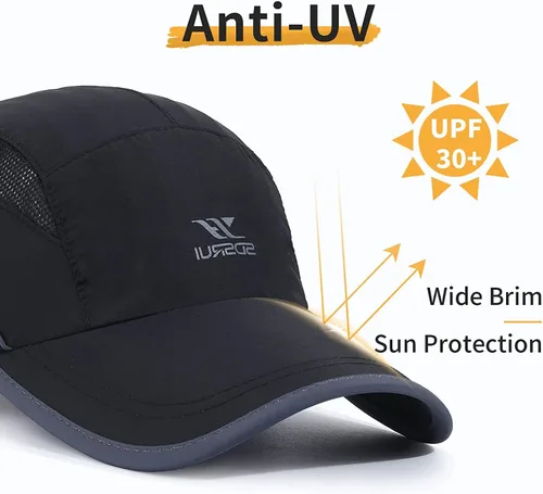 Vista 35 de Gorra deportiva de malla ligera de secado rápido para hombres y mujeres