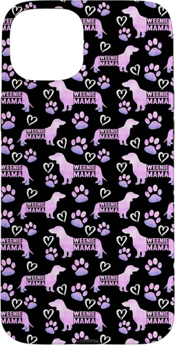 Vista 9 de Dachshund Mom Weenie Mama Weiner Dog - Funda de regalo para iPhone 16, color rosa
