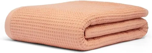 Vista 7 de Manta multiusos 100% de algodón de fibra extralarga, suave y transpirable, ligera para todas las estaciones, para sofá, sofá, cama, lavable a Espiga