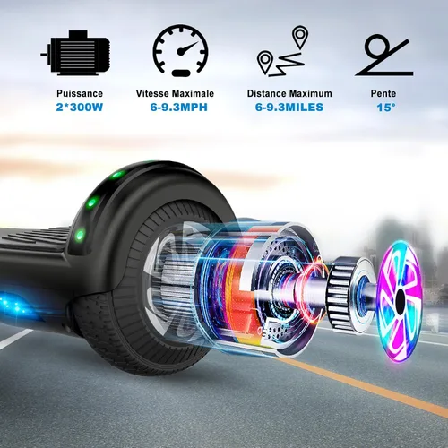 Vista 4 de CBD 8.5'' Offroad Scooter with Corlorful LED and Music Speaker