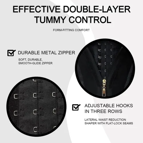 Vista 8 de Silueta Perfecta Faja moldeadora para mujer con control de abdomen, chaleco para entrenamiento de cintura, moldeador de cuerpo de reloj de arena