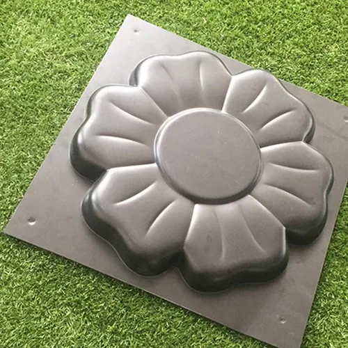 Vista 7 de DIY Path Maker Molde de hormigón Paso Piedra Cemento Pavimento Paisaje Azulejo Pavimento Molde para Jardín Patio Camino
