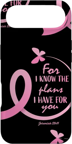 Vista 27 de Breast Cancer Gifts Women Mom Jeremiah 29 11 Butterfly Phone Case for iPhone 17