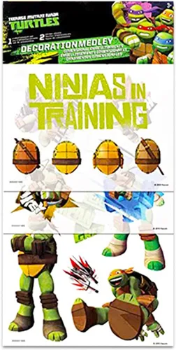 Vista 3 de Fast Forward Teenage Mutant Ninja Turtles Mini Backpack for Boys, Girls Set - TMNT School Bag Bundle with 11" TMNT Backpack, Stickers, More TMNT
