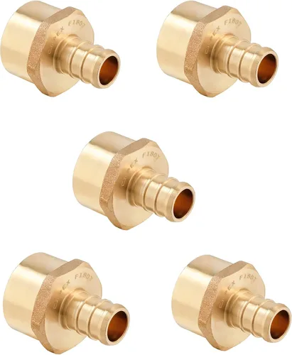 Vista 9 de 2 piezas EFIELD 3/4 pulgadas PEX Fitting, 3/4 pulgadas Pex hembra adaptador