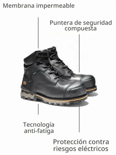 Vista 8 de Timberland PRO Botas de trabajo industriales para hombre de 6.0 pulgadas, Boondock, con puntera de composite, impermeables y aisladas