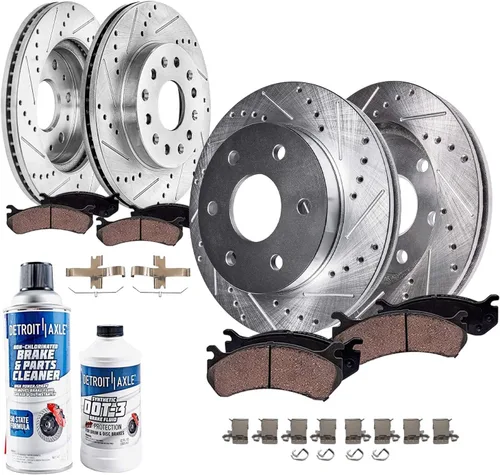 Vista 16 de Detroit Axle - Kit de freno trasero para Ford Fusion Lincoln MKZ Zephyr Mazda 6 Mercury Milan, repuesto de pastillas de freno de cerámica