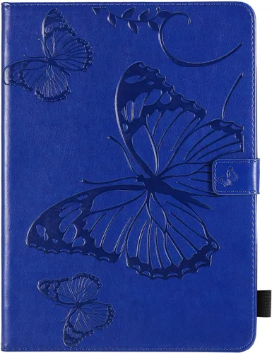 Vista 10 de Funda tipo folio para iPad Pro de 11 pulgadas 2018-2022, iPad Air de 11 pulgadas y 10.9 pulgadas, Techcircle Butterfly en relieve, funda inteligente