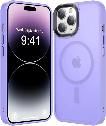 Vista 14 de Fuerte magnético para iPhone 11, compatible con Magsafe, [resistente a caídas de 13 pies] Funda trasera translúcida mate con sensación de piel