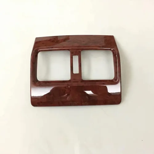 Vista 2 de ABS madera grano interior consola trasera salida de aire panel marco cubierta ajuste ajuste para Toyot* Prado FJ150 2010 ~ 2017