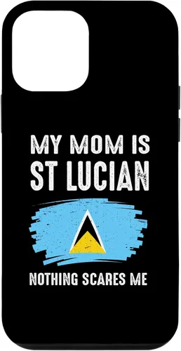 Vista 12 de Funda para iPhone 15 My Mom Is St Lucian Santa Lucía Pride Flag Heritage Roots