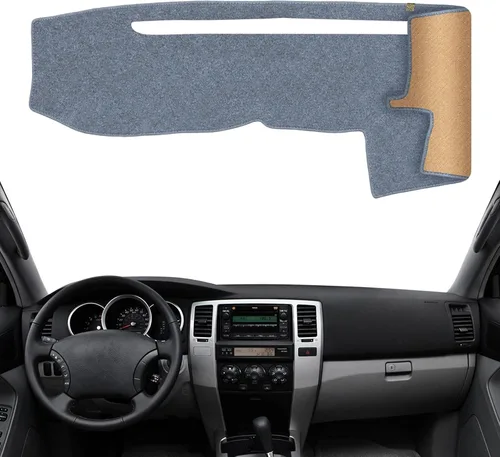 Vista 25 de Cubierta de Tablero Alfombrilla de Salpicadero Compatible con to-yota 4Runner 2009-2003 (para Conducción a la Izquierda), Alfombrilla de Tablero