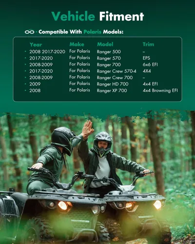Vista 2 de SCITOO Conjunto de eje de transmisión CV 2008 2009 para Polaris Ranger 500 700 delantero izquierdo derecho 1332467