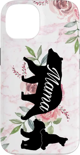 Vista 4 de Mama Bear Mom Gift Phone Holder - 2 Cubs Kiddo Mom Case for iPhone 17