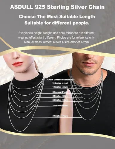 Vista 6 de 925 Sterling Silver Clasp Paperclip Chain 2345mm Necklace for Women Men Silver Link Chain Necklace for Women 16182022242630 Inches