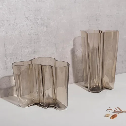 Vista 3 de Iittala 1051431 Alvar Aalto Collection - Jarrón de cristal, lino